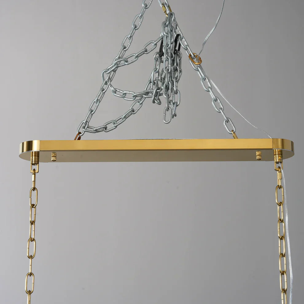 Luxury Amor Ghiaccio Glass Oval Chandelier 54"W/65"W - CasaraHouse