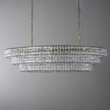 Luxury Amor Ghiaccio Glass Oval Chandelier 54"W/65"W - CasaraHouse