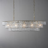 Luxury Amor Ghiaccio Glass Oval Chandelier 54"W/65"W - CasaraHouse