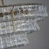 Luxury Amor Ghiaccio Glass Oval Chandelier 54"W/65"W - CasaraHouse