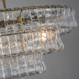 Luxury Amor Ghiaccio Glass Oval Chandelier 54"W/65"W - CasaraHouse