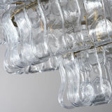 Luxury Amor Ghiaccio Glass Oval Chandelier 54"W/65"W - CasaraHouse