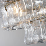 Luxury Amor Ghiaccio Glass Oval Chandelier 54"W/65"W - CasaraHouse