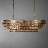 Luxury Amor Ghiaccio Glass Oval Chandelier 54"W/65"W - CasaraHouse