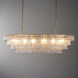 Luxury Amor Ghiaccio Glass Oval Chandelier 54"W/65"W - CasaraHouse