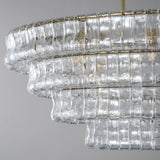 Luxury Amor Ghiaccio Glass Oval Chandelier 54"W/65"W - CasaraHouse