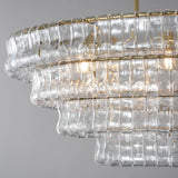 Luxury Amor Ghiaccio Glass Oval Chandelier 54"W/65"W - CasaraHouse
