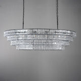 Luxury Amor Ghiaccio Glass Oval Chandelier 54"W/65"W - CasaraHouse