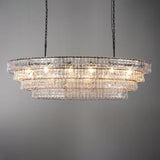 Luxury Amor Ghiaccio Glass Oval Chandelier 54"W/65"W - CasaraHouse
