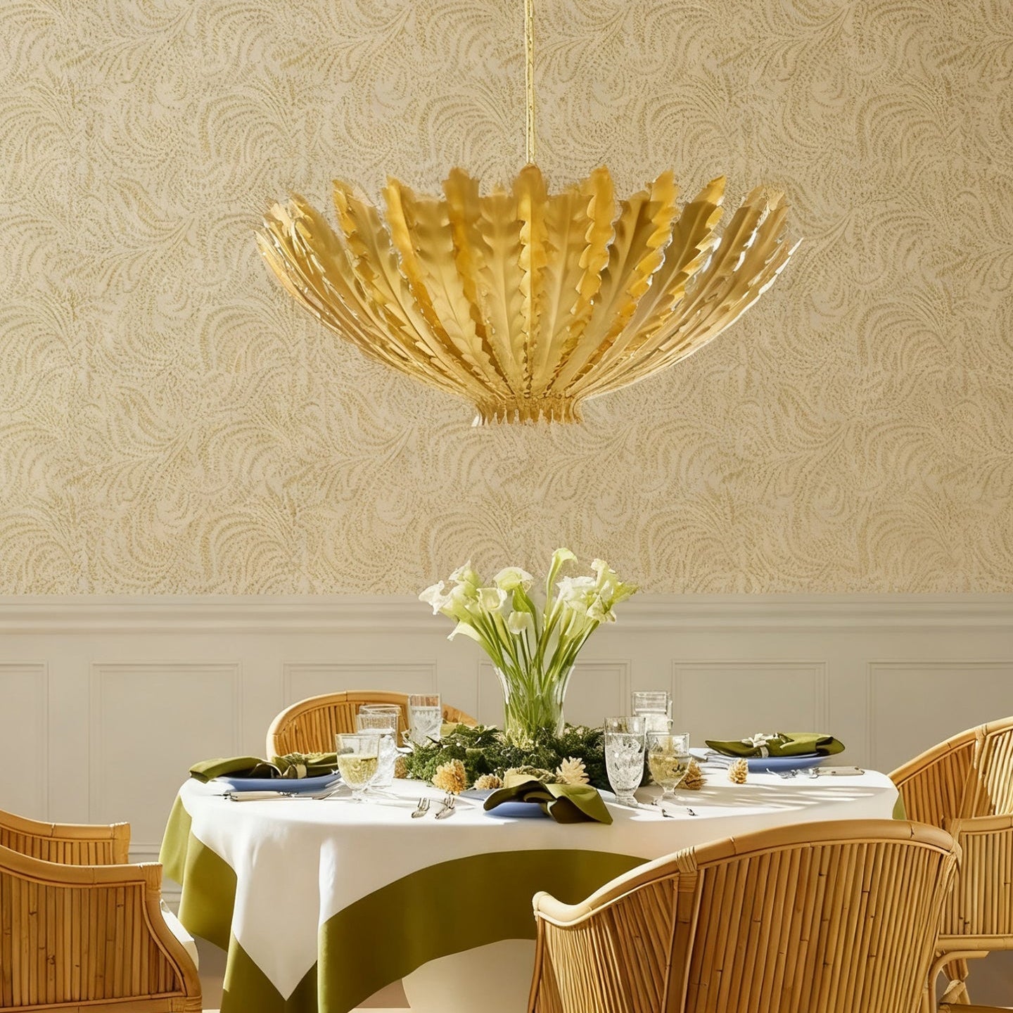Gilded Acanthus Chandelier Secondary image
