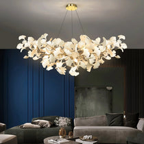 Ceramic Ginkgo B Chandelier