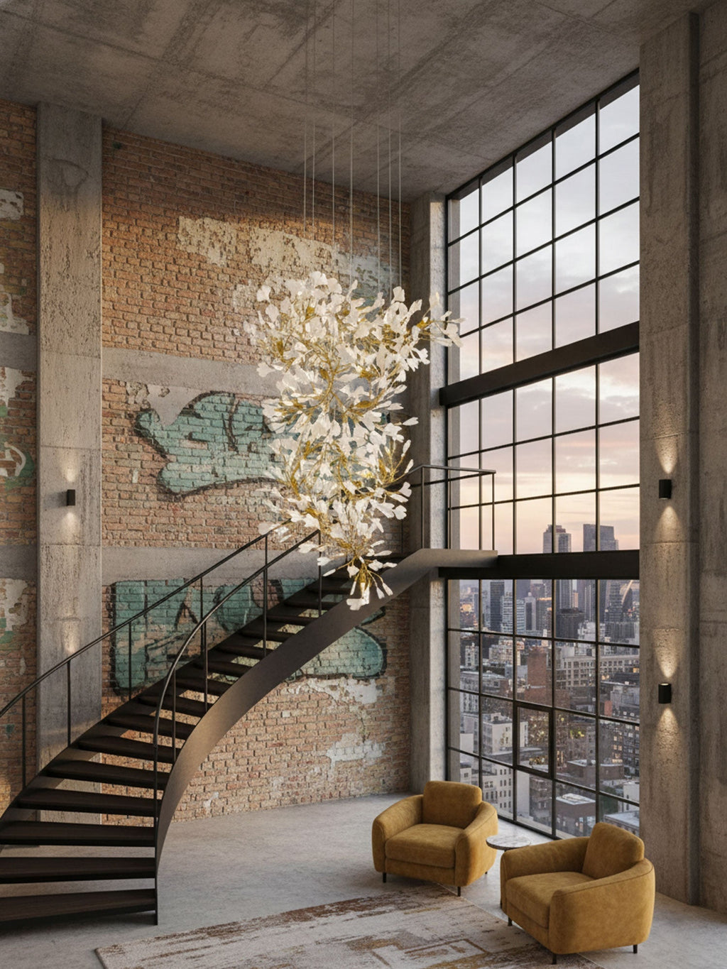 Gingko Chandelier F