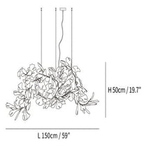 Ceramic Ginkgo Luxury Chandelier Style G