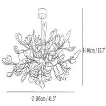 Ceramic Gingko Luxury Chandelier Style A