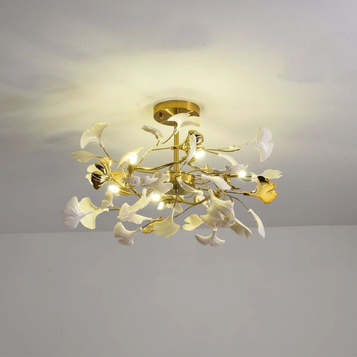 Ceramic Ginkgo Chandelier Style B