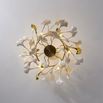 Ceramic Ginkgo Chandelier Style B