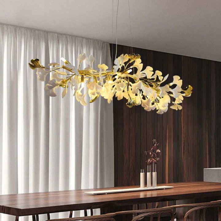 Ceramic Ginkgo Luxury Chandelier Style C Secondary image