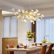 Ceramic Ginkgo Luxury Chandelier Style C