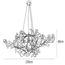 Ceramic Ginkgo Luxury Chandelier Style D