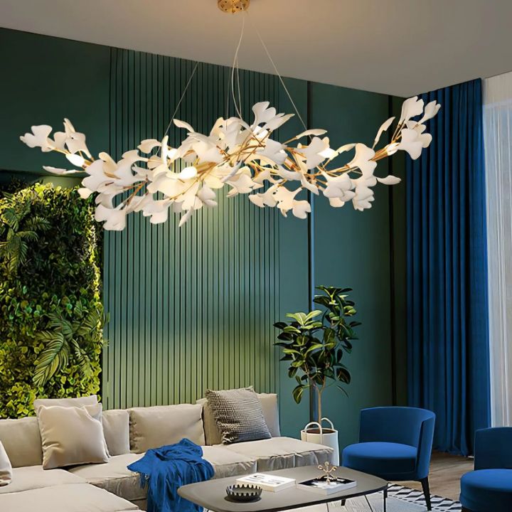 Ceramic Ginkgo Luxury Chandelier Style F Secondary image