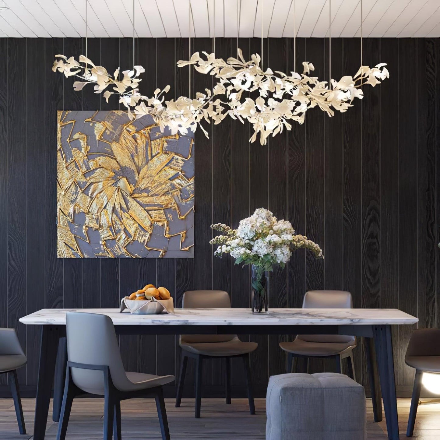 Two-Tier Botanical Chandelier - CasaraHouse