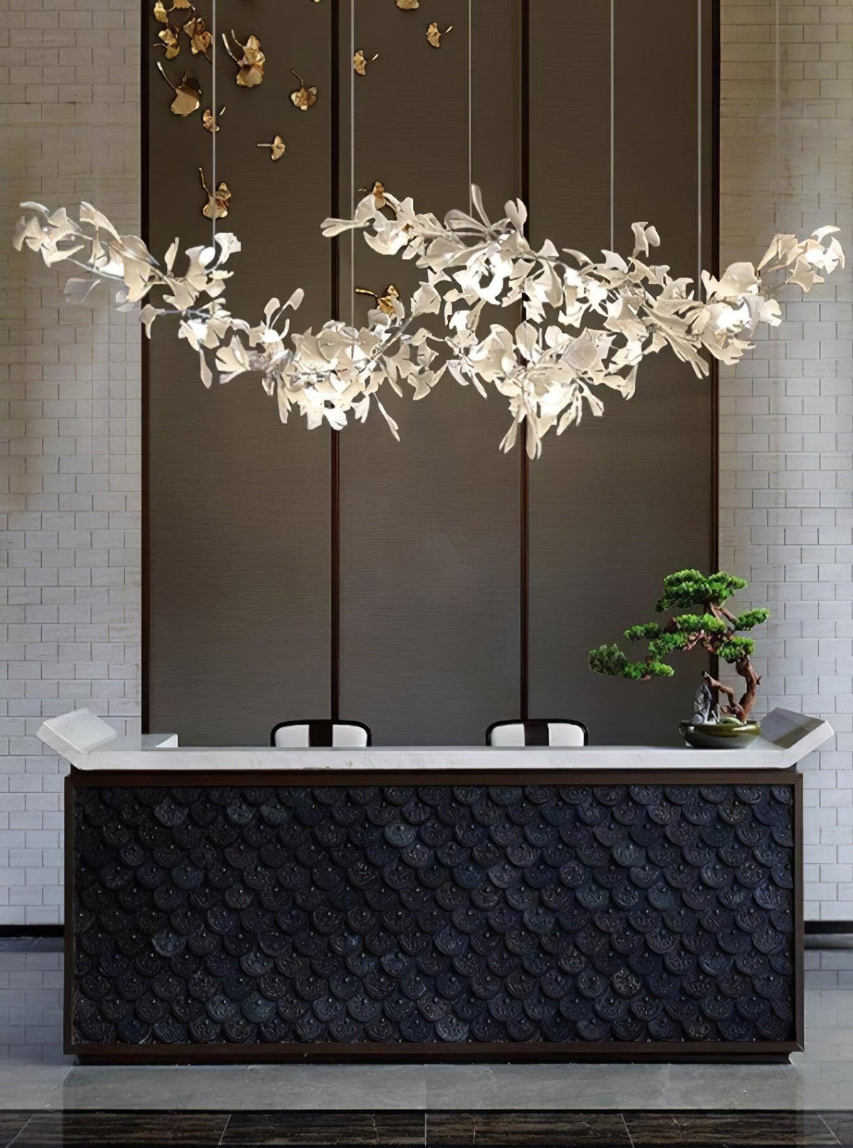 Two-Tier Botanical Chandelier - CasaraHouse