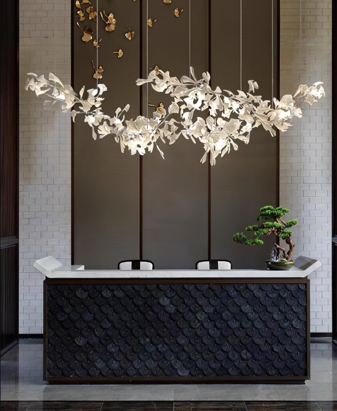 Two-Tier Botanical Chandelier - CasaraHouse
