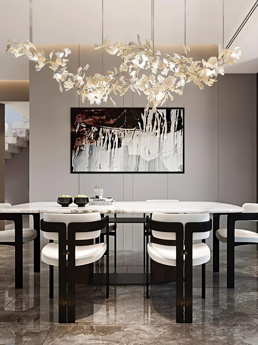 Two-Tier Botanical Chandelier - CasaraHouse