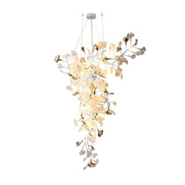 Golden Fan Leaf Artistic Chandelier - CasaraHouse