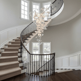 Golden Fan Leaf Artistic Chandelier - CasaraHouse