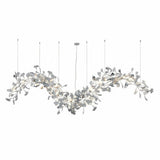 Golden Fan Leaf Artistic Chandelier - CasaraHouse