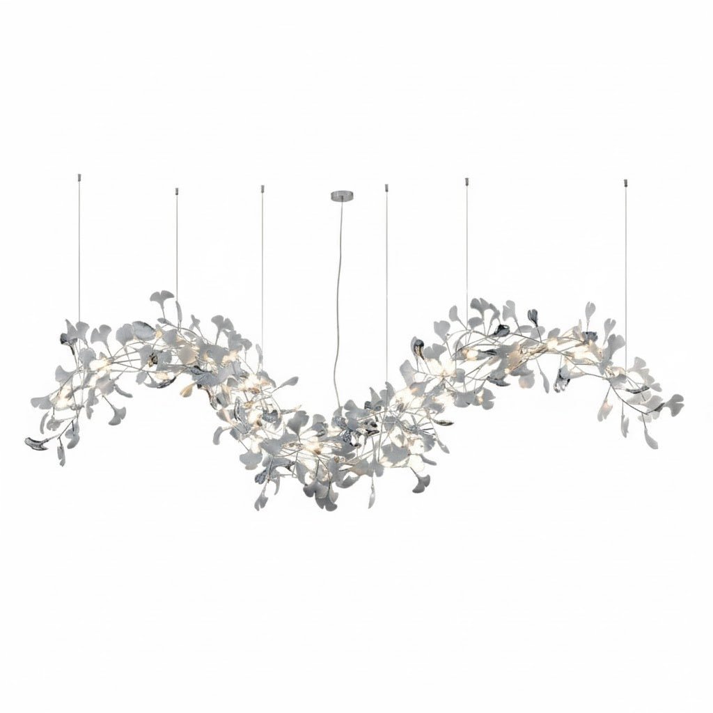 Golden Fan Leaf Artistic Chandelier - CasaraHouse