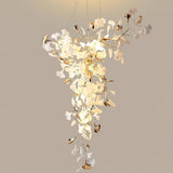 Golden Fan Leaf Artistic Chandelier - CasaraHouse