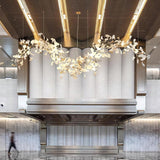 Golden Fan Leaf Artistic Chandelier - CasaraHouse