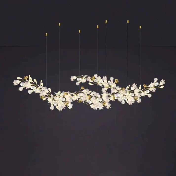 Ceramic Ginkgo E Branch Chandelier Main image