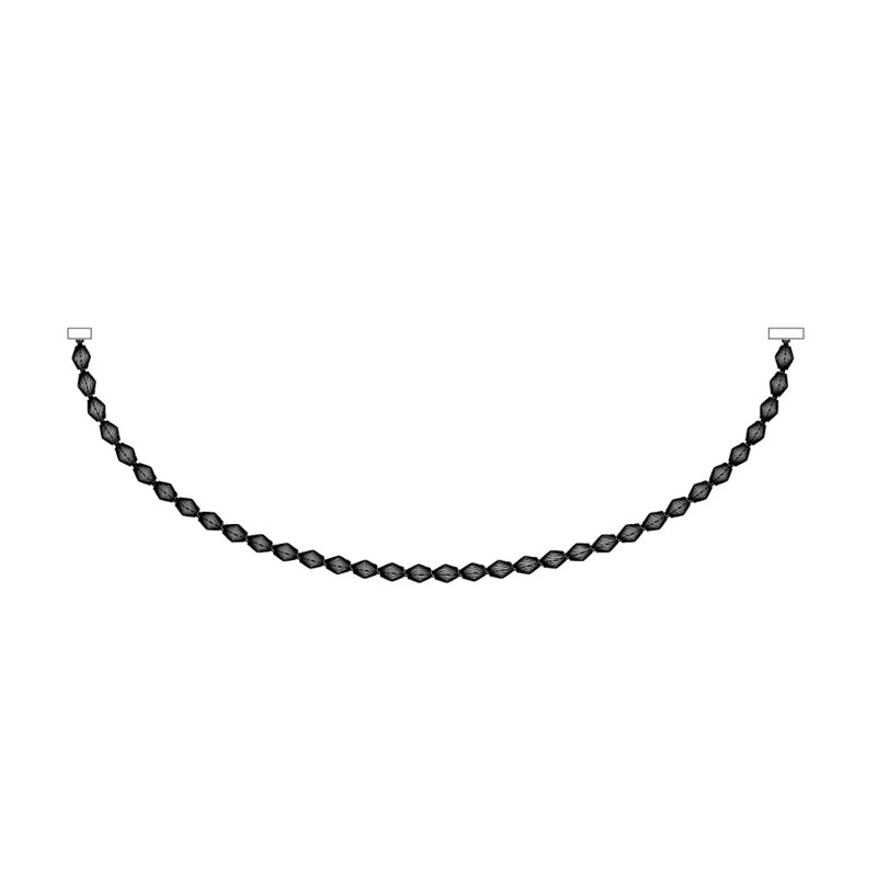 Glass Chain Chandelier