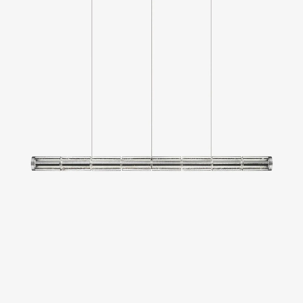 Glass Cylinder Linear Chandelier