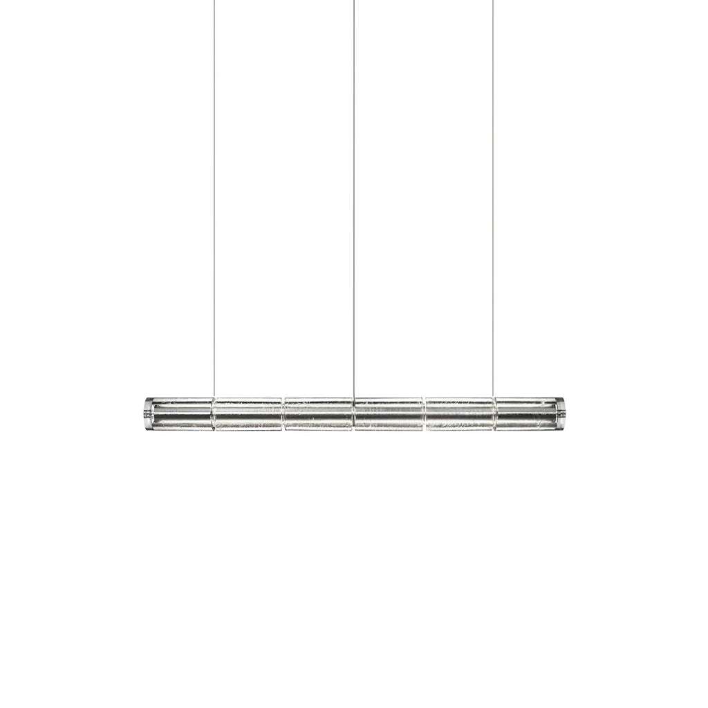 Glass Cylinder Linear Chandelier
