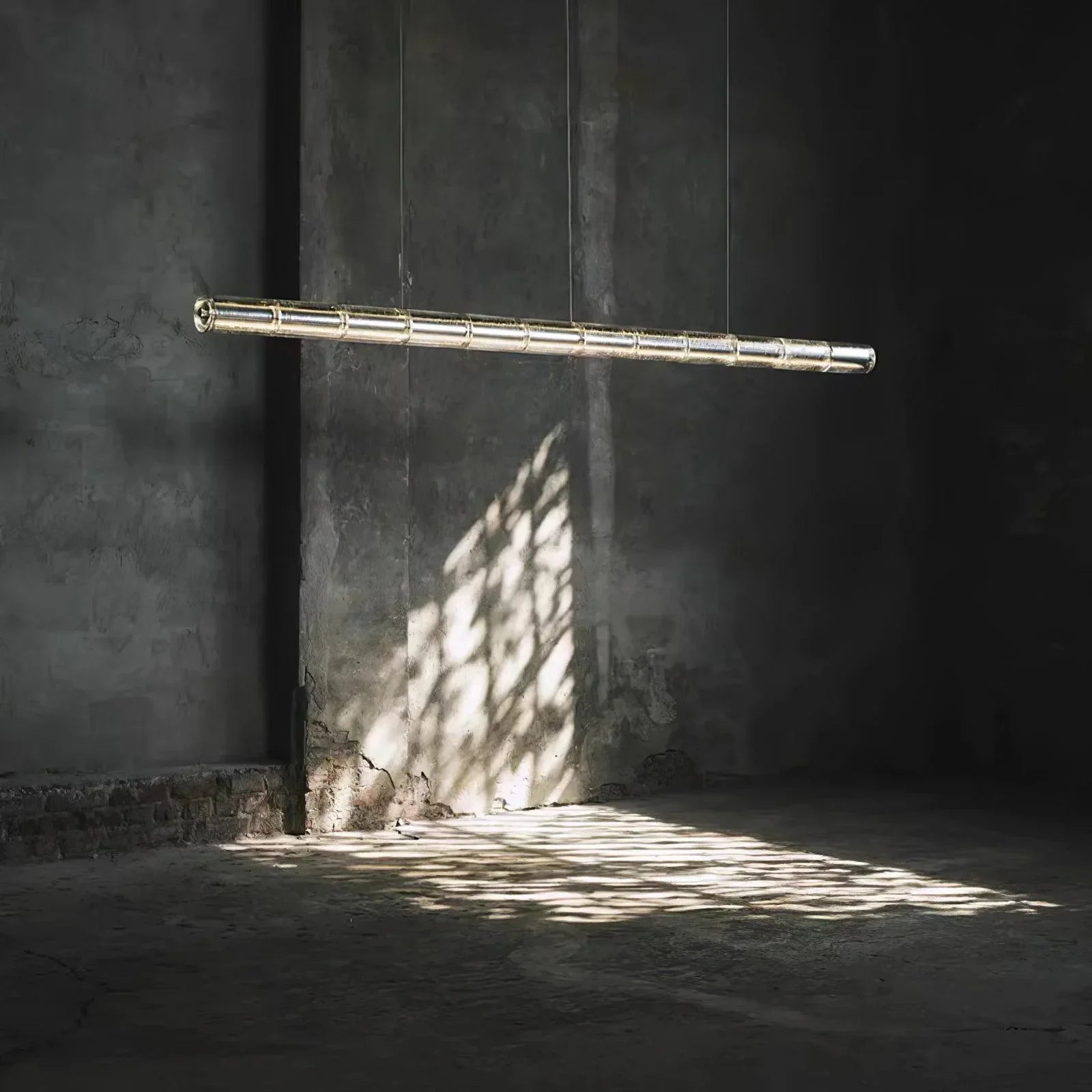 Glass Cylinder Linear Chandelier