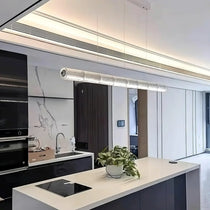 Glass Cylinder Linear Chandelier