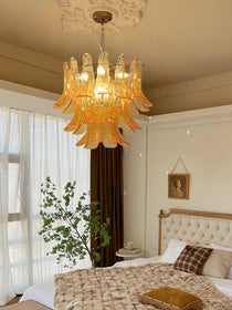 Murano Glass Leaf Chandelier