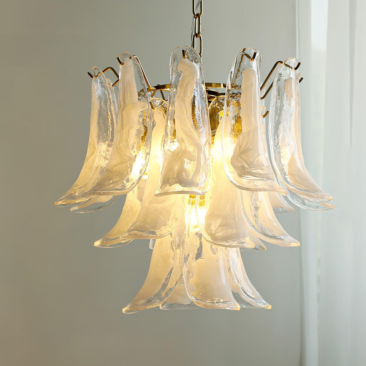 Murano Glass Leaf Chandelier