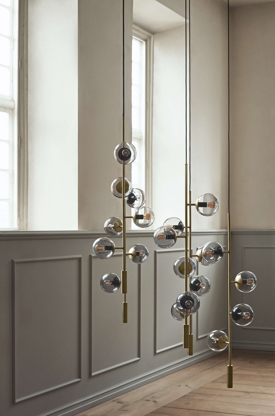 Ruby Glass Chandelier
