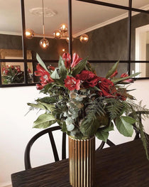 Ruby Glass Chandelier