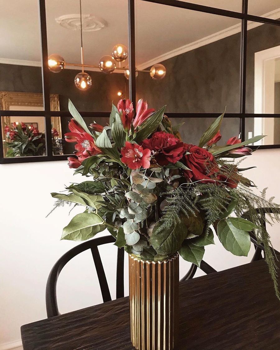 Ruby Glass Chandelier