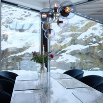 Ruby Glass Chandelier