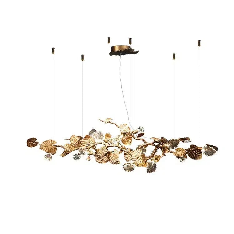 Gold Leaf Chandelier Main image