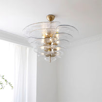 Petals Gold Murano Glass Chandelier
