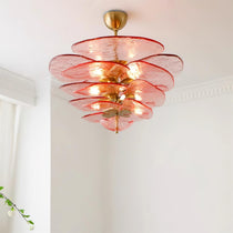 Petals Gold Murano Glass Chandelier