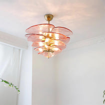 Petals Gold Murano Glass Chandelier